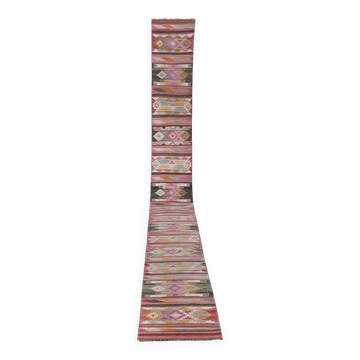 Tapis de couloir turc vintage