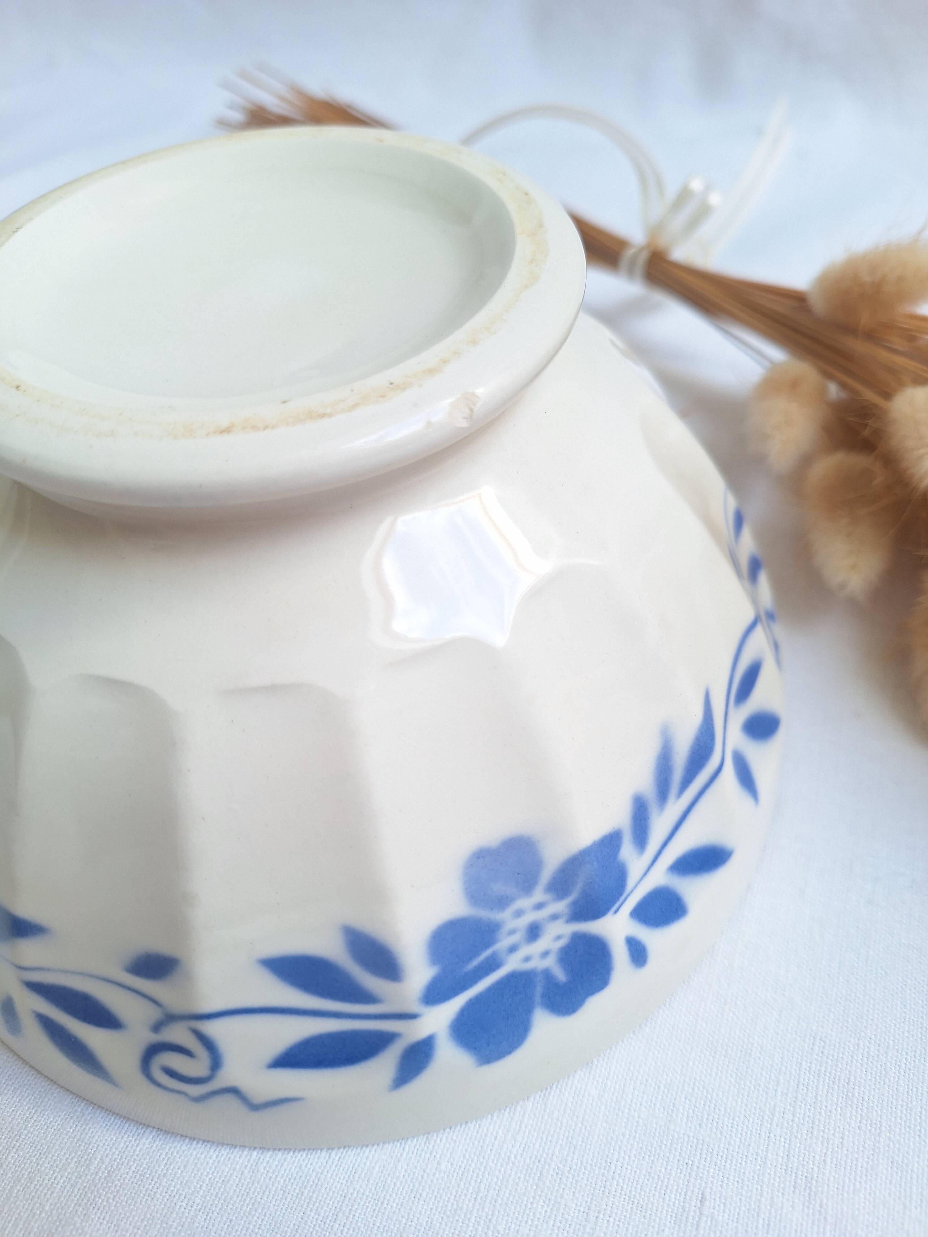 Blue and white vintage bowl