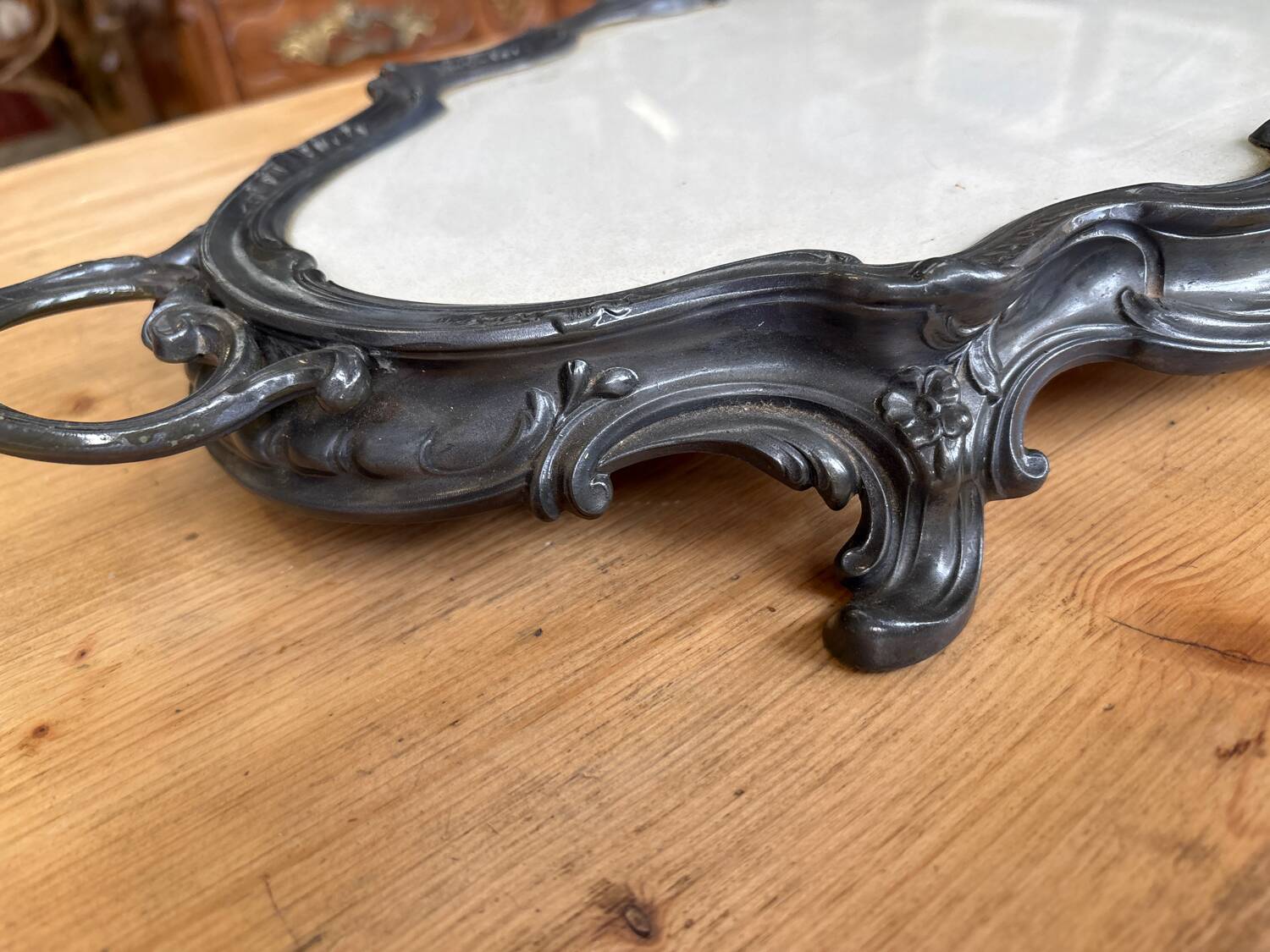 Grand Plateau de Service Style Louis XV / Rocaille