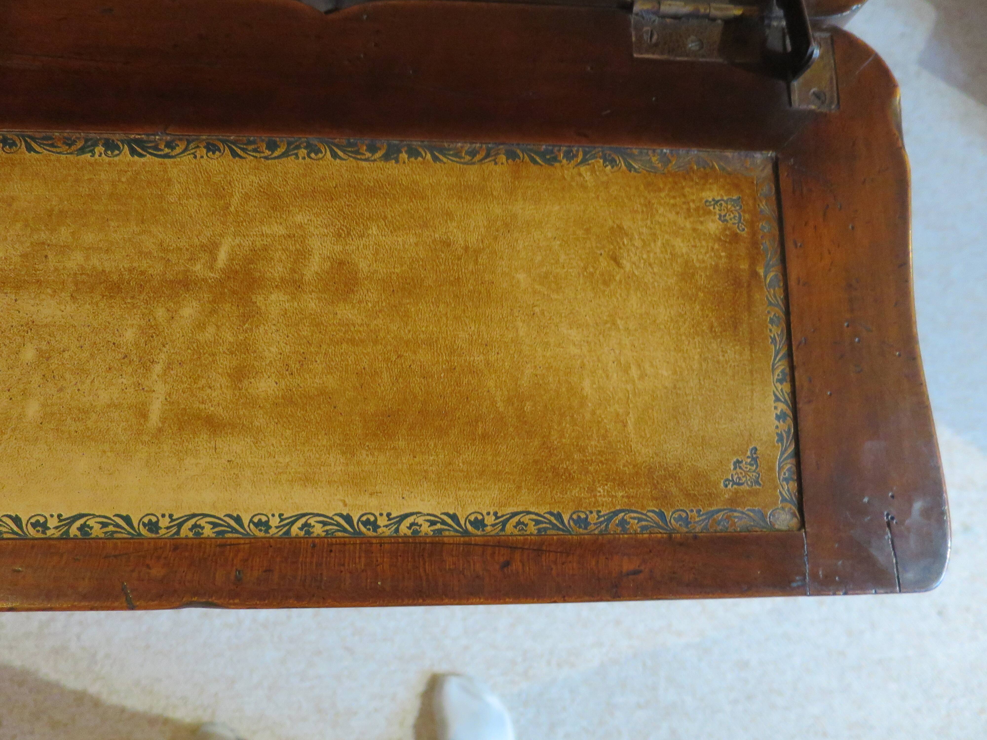 Secretary with mechanism - 4 secret drawers - lock - marquetry chessboard - 1950