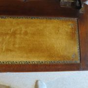 Secretary with mechanism - 4 secret drawers - lock - marquetry chessboard - 1950
