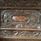L XIII style oak sideboard