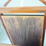 Valet de chambre en bois, signé Fratelli Reguitti, années 60, sur roulettes