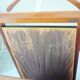 Wooden valet, signed Fratelli Reguitti, 60s, on wheels