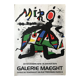 Poster in lithograph by Joan Miro, Galerie Maeght, 1978