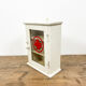 Vintage medicine cabinet red cross glass door