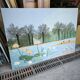 Tapestry, lakeside scene by Henri Rousseau