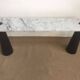 Black and White Marble Eros Console by Angelo Mangiarotti for Skipper, 1990s