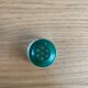 Vintage salt shaker with green Bakelite cap