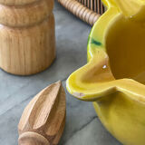 Vintage glazed stoneware mortar