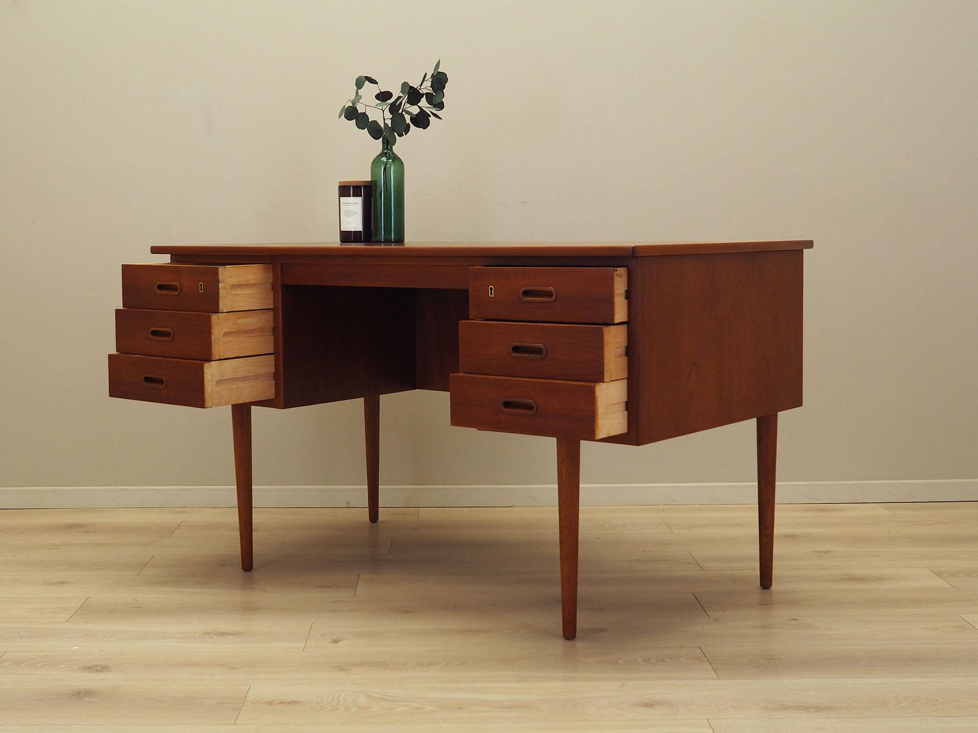 Teak desk, Danish design, 1960s, manufactured in Denmark