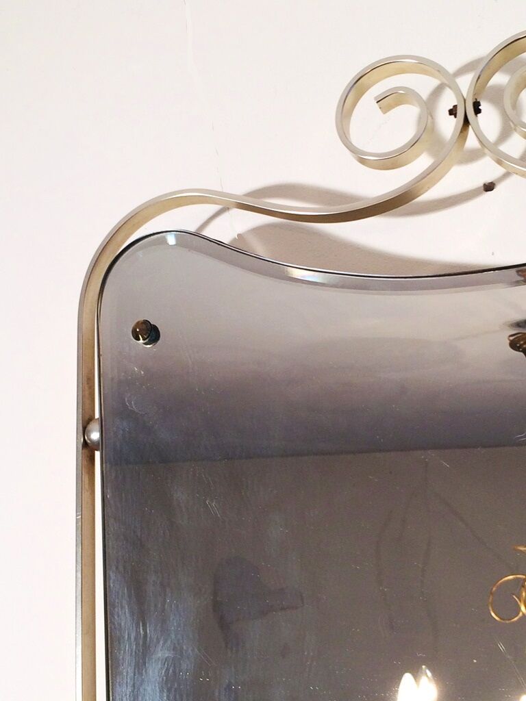 Miroir forme libre " blason " doré 74 x 46cm
