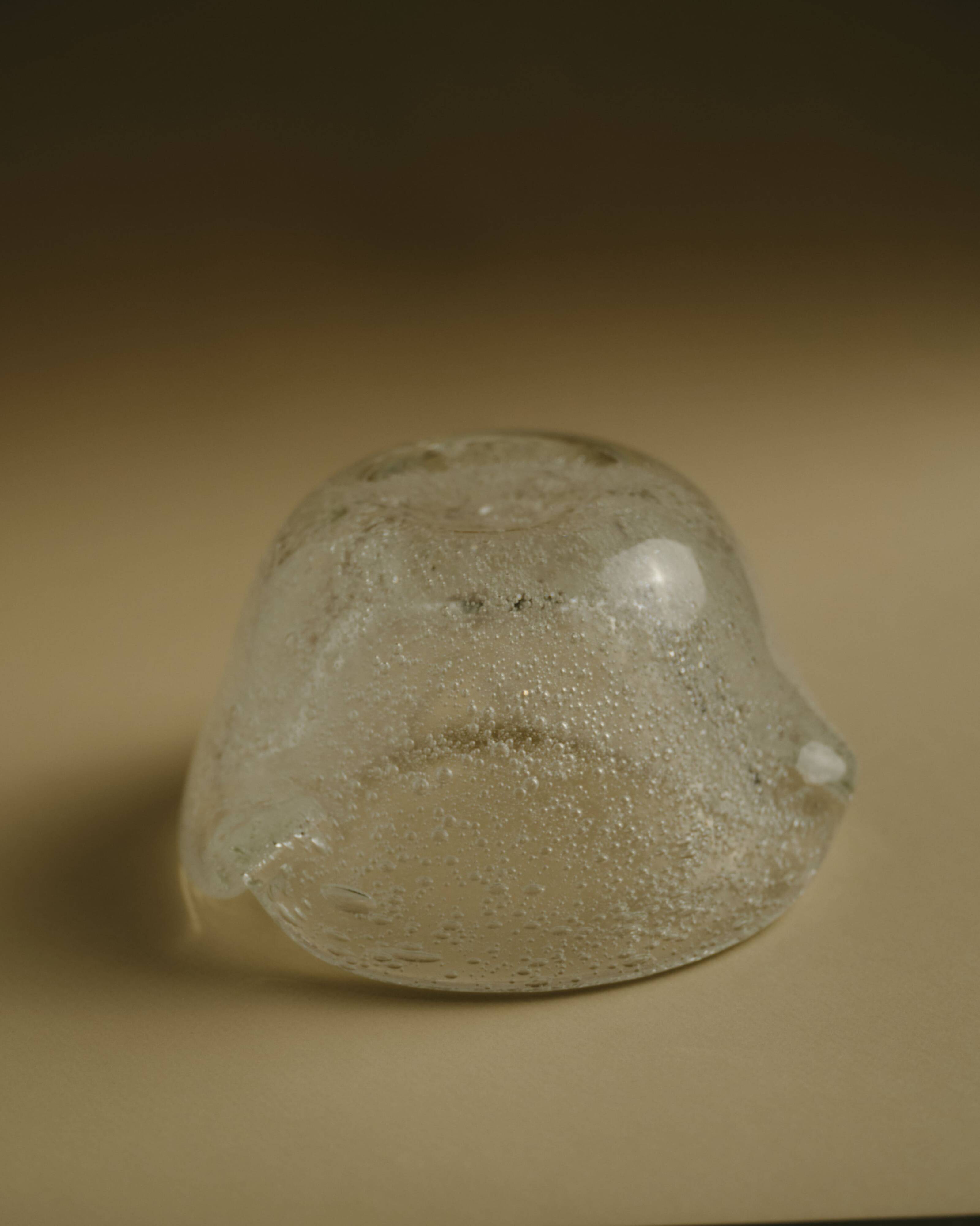 Free-form glass ashtray, 1970s