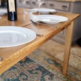 Farmhouse table 200 x 80 light oak