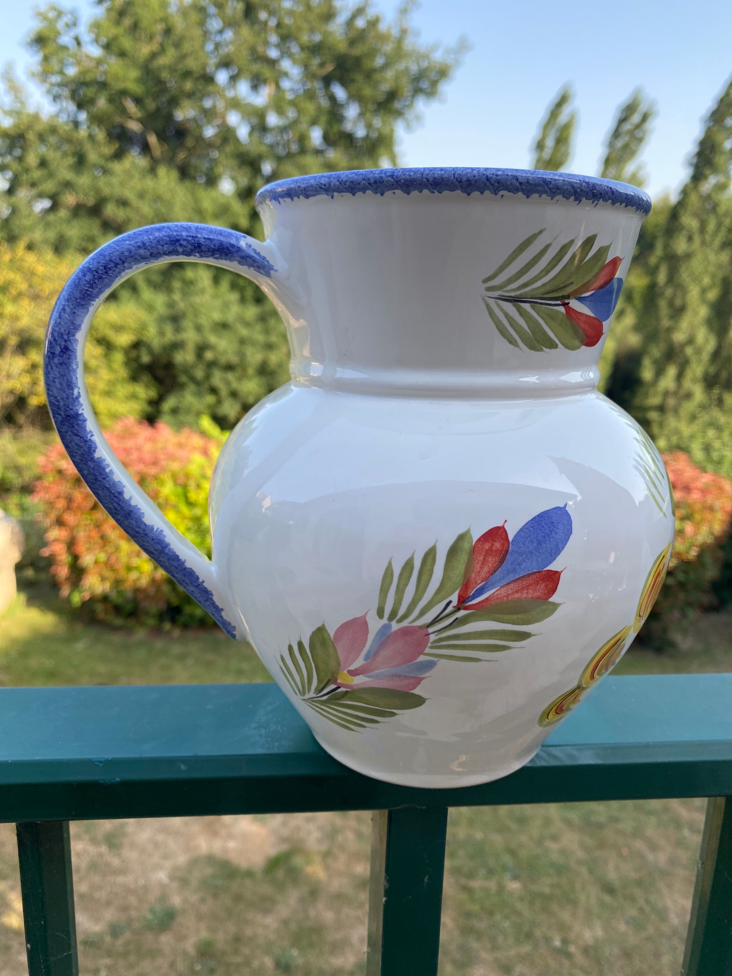 Vintage Quimper water/milk pitcher