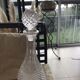Crystal and glass wine decanter