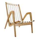 1970s Jan Vaněk Oak armchair, Czechoslovakia