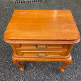 Louis XV bedside table in solid wood from the 20th century