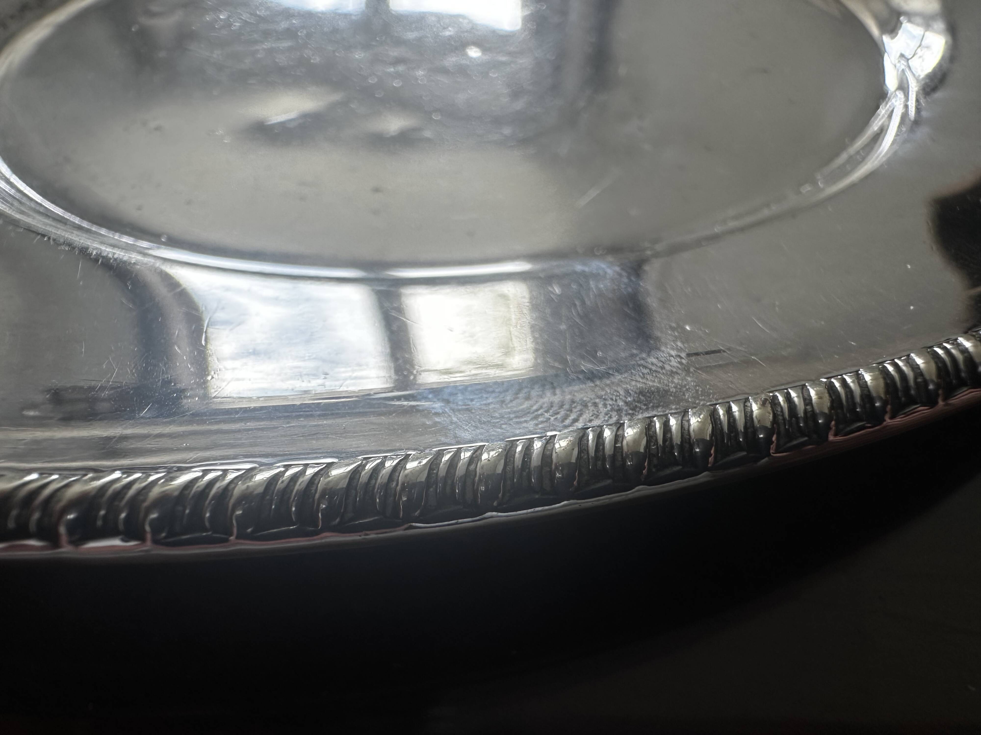 Norton & White EPNS Manchester Silver Plated Trinket Tray 21 cm / 14 cm