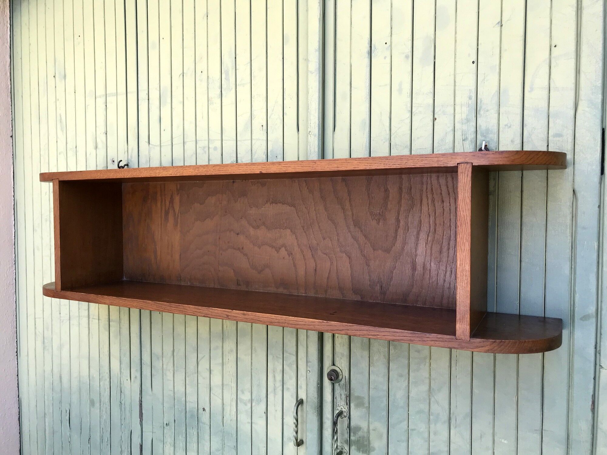 Vintage oak wall shelf