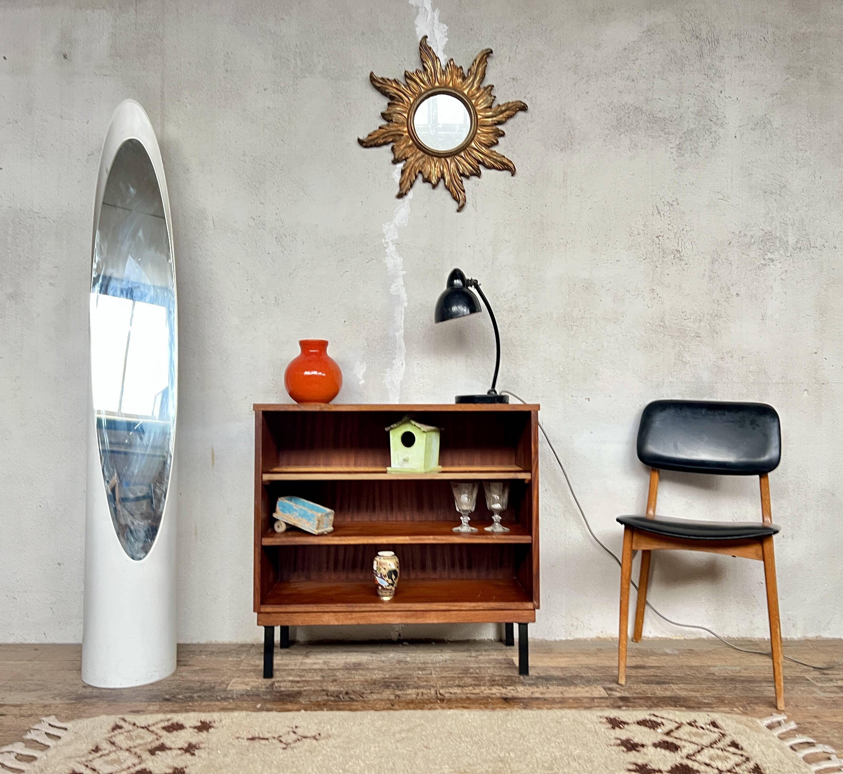 Vintage teak bookcase shelf 1960