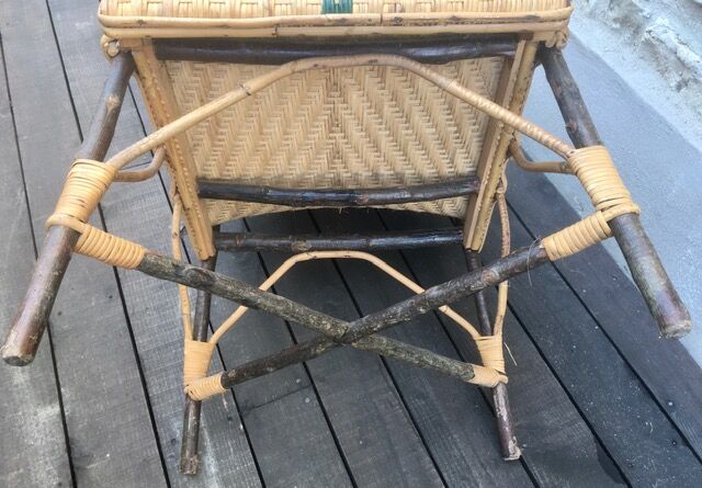 Old rattan chair