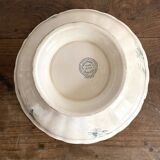 Old iron earth salad bowl, poppy model