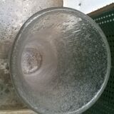 Vintage bubbled glass vase