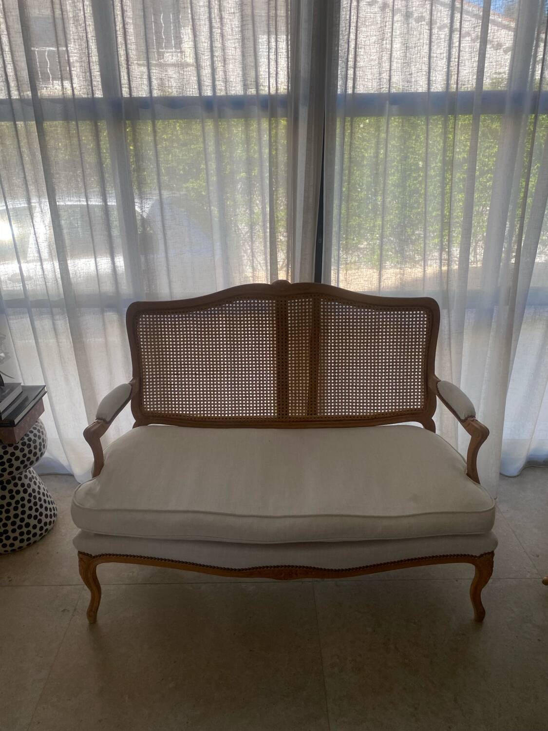 French vintage bank chair