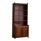 Rare high cabinet in teak by Martin Nyrop for Rud. Rasmussen, Denmark, early 20th century.