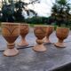 5 wooden egg cups from the 50s/60s.