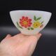 Set of 7 bowls in arcopal -flower décor - vintage around 1970