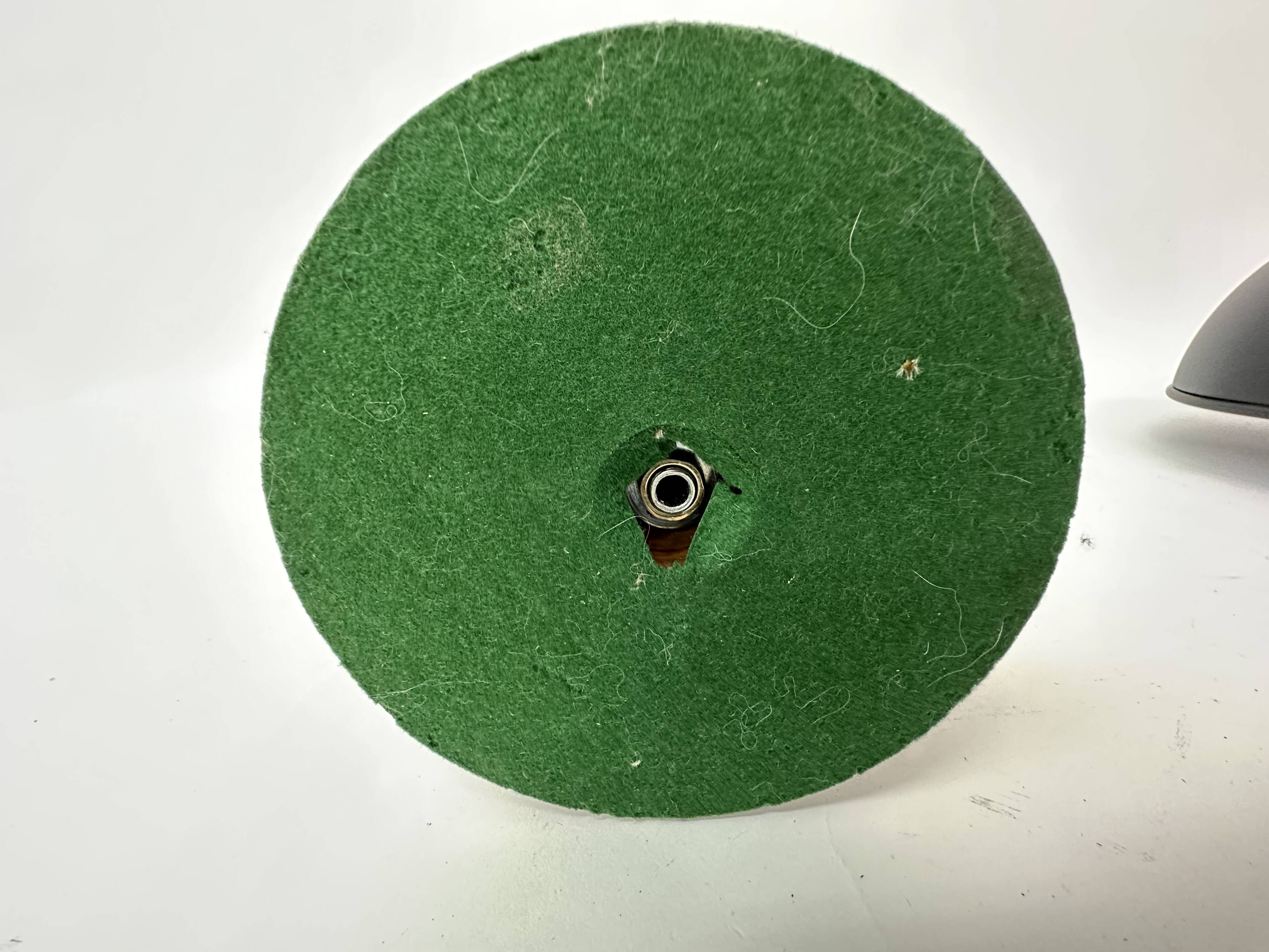 Large antique brass candle stick with wooden details , 1930’s