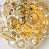 Glass wall lamp by Helena Tynell for Glashütte Limburg vintage design from the 60s