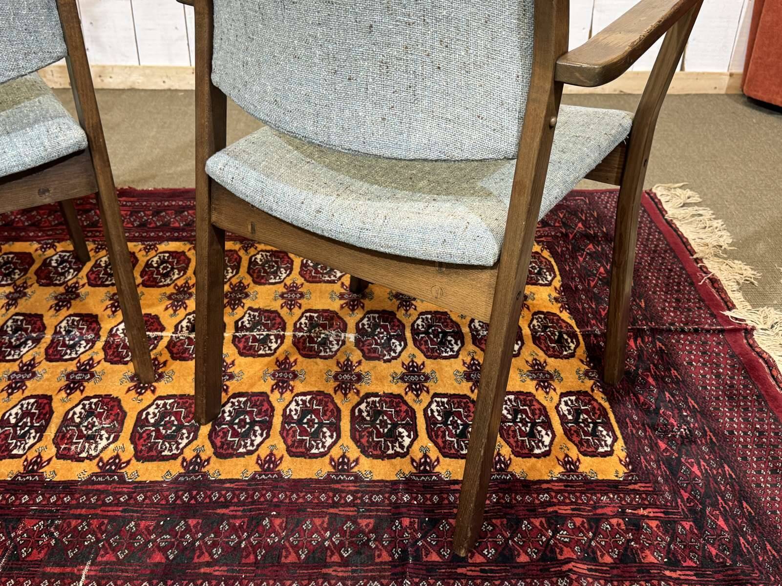 Pair of English teak armchairs from the 1970s.