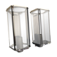 Smoked glass wall lamps