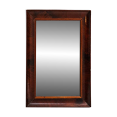 Petit miroir rectangulaire en placage d’acajou, fin XIXe siècle