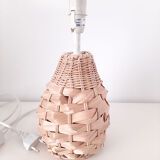 Raffia lamp foot