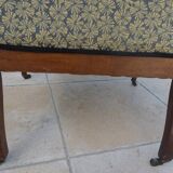 *Louis Philippe style Voltaire armchair in quality wood weathered by time - the backrest and l