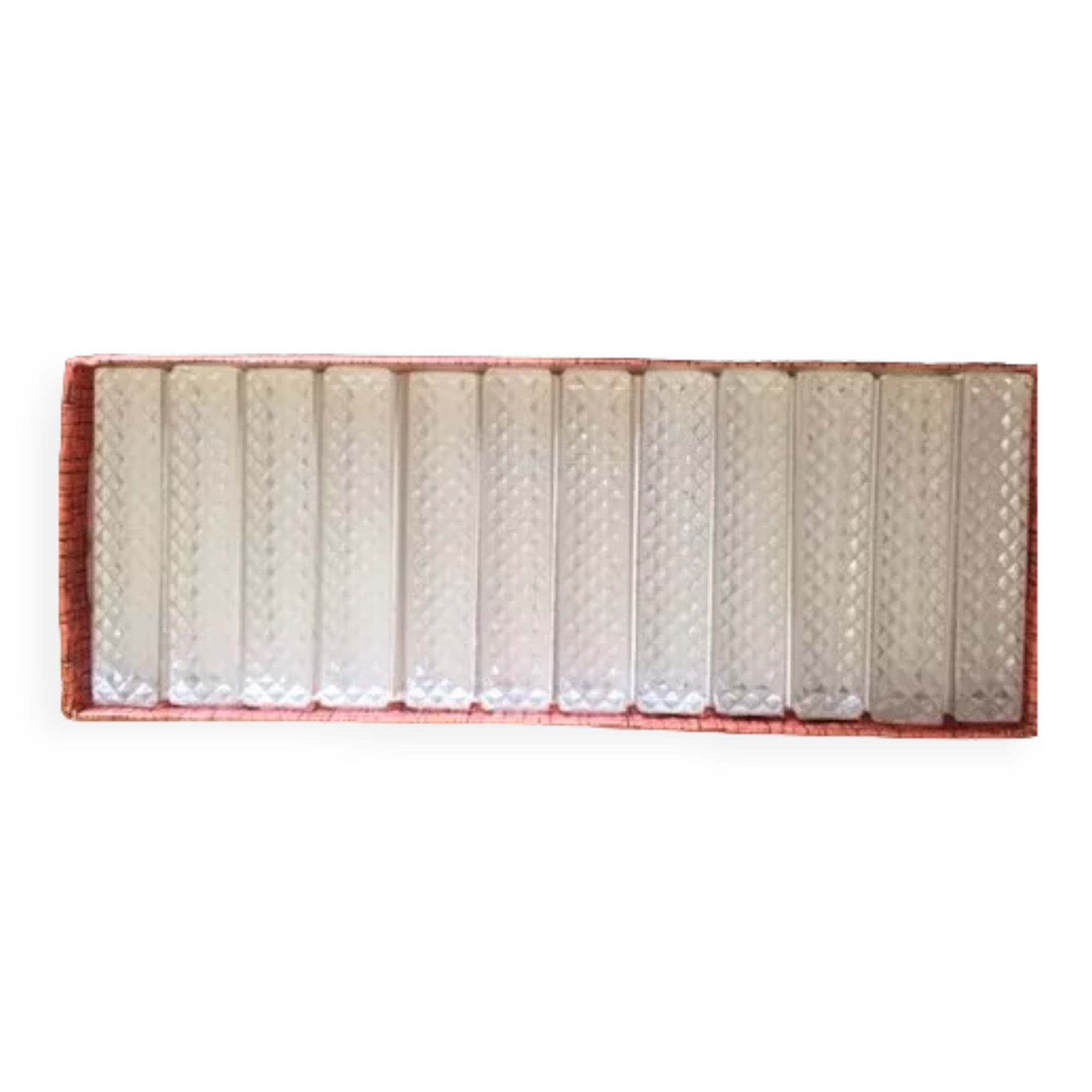 Coffret de 12 porte couteaux cristal