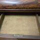 Vintage wooden toilet commode with marble top.