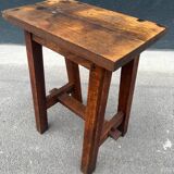 Vintage wooden farm stool