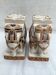 Pair of ceramic elephant ashtrays dimensions: height -14cm- width -13.5cm-