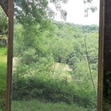 Antique mercury mirror. (Fireplace mirror)