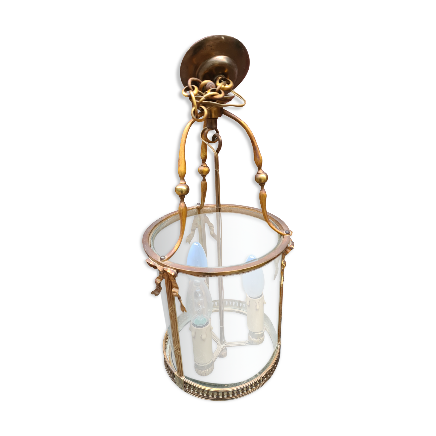 Old Lantern Louis XVI brass