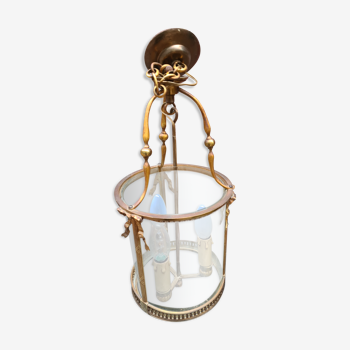 Lanterne ancienne Louis XVI en laiton