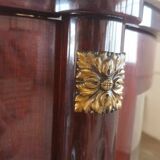 Louis xvi style half-moon silverware display case