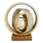 Vintage design rotating alabaster lamp