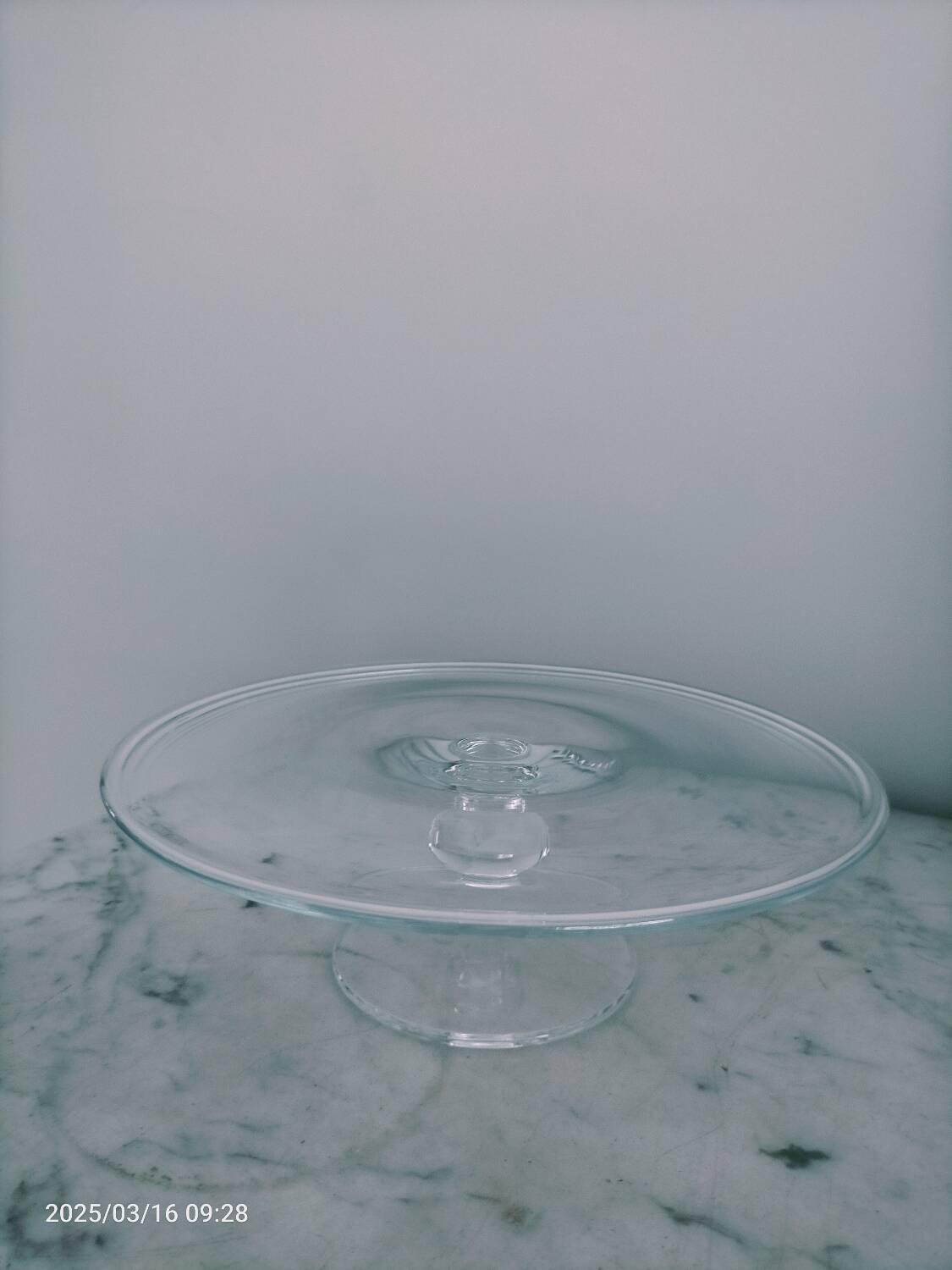 Glass footed dish