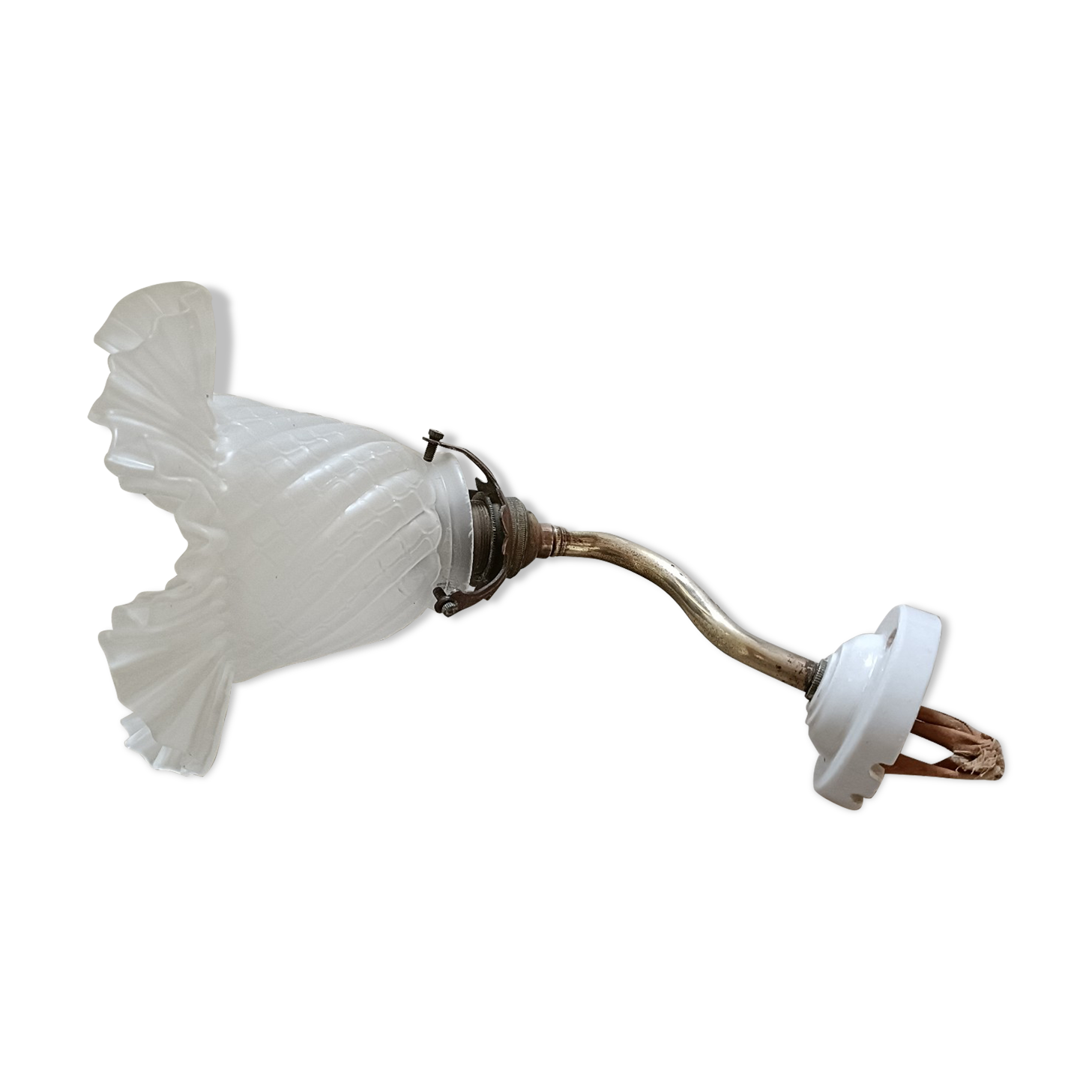Art Nouveau tulip wall lamp